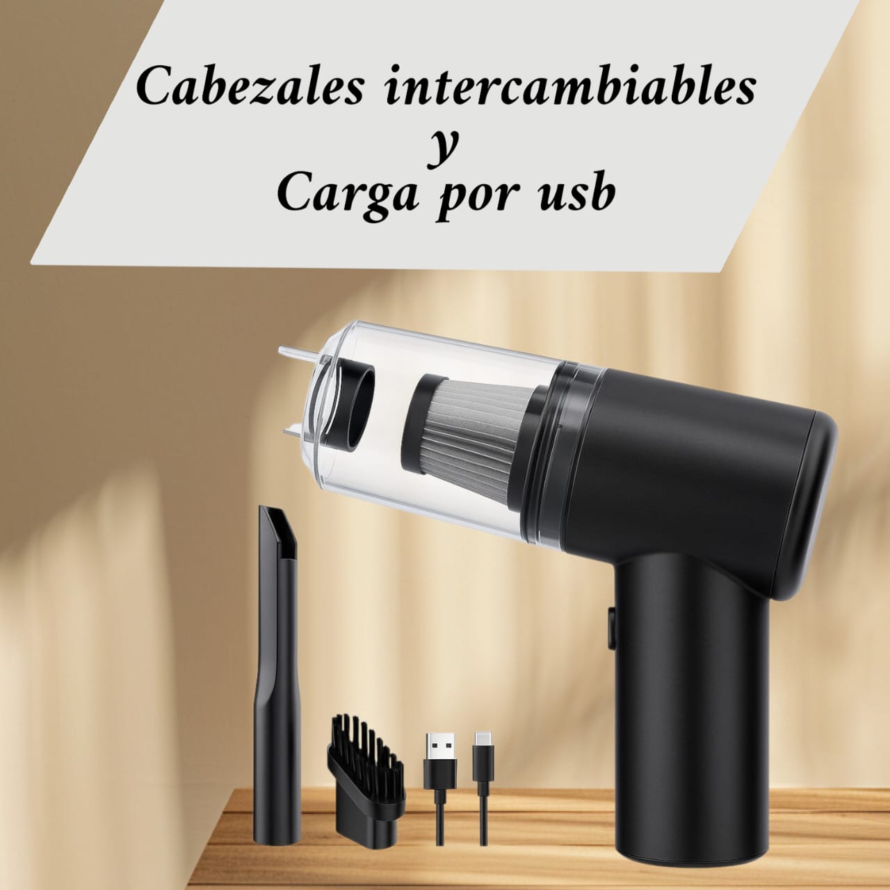 "mini aspiradora 2 en 1"